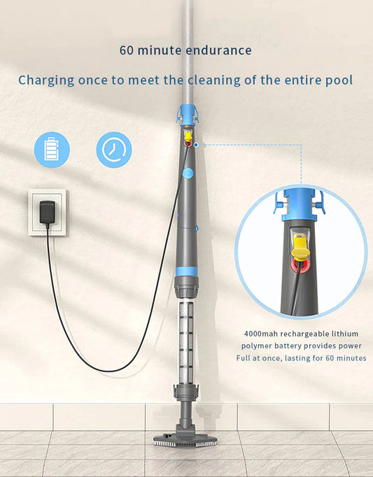 BLUE OASIS Cordless Handheld Pool Vacuum Cleaner | Rechargeable | Australia Handheld Pool Cleaner