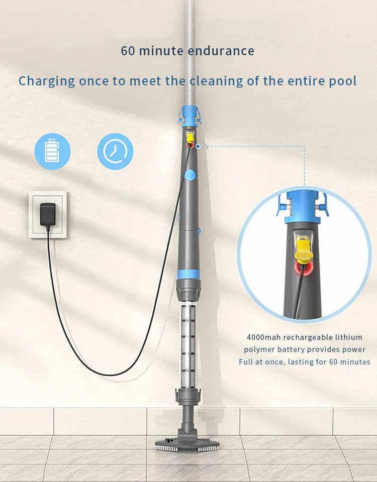 BLUE OASIS Cordless Handheld Pool Vacuum Cleaner | Rechargeable | Australia Handheld Pool Cleaner